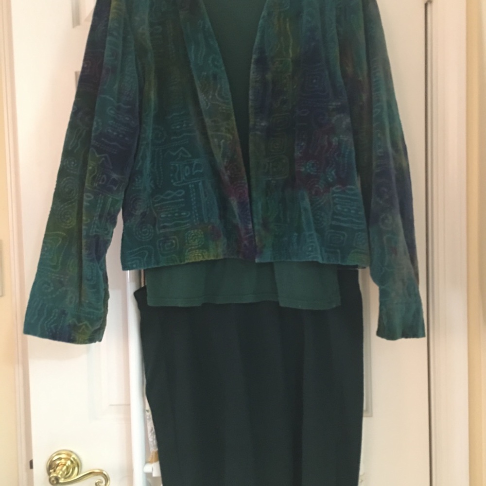 Chico’s Jacket with Turtleneck and Skirt